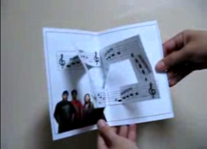 Musical Score pop up card