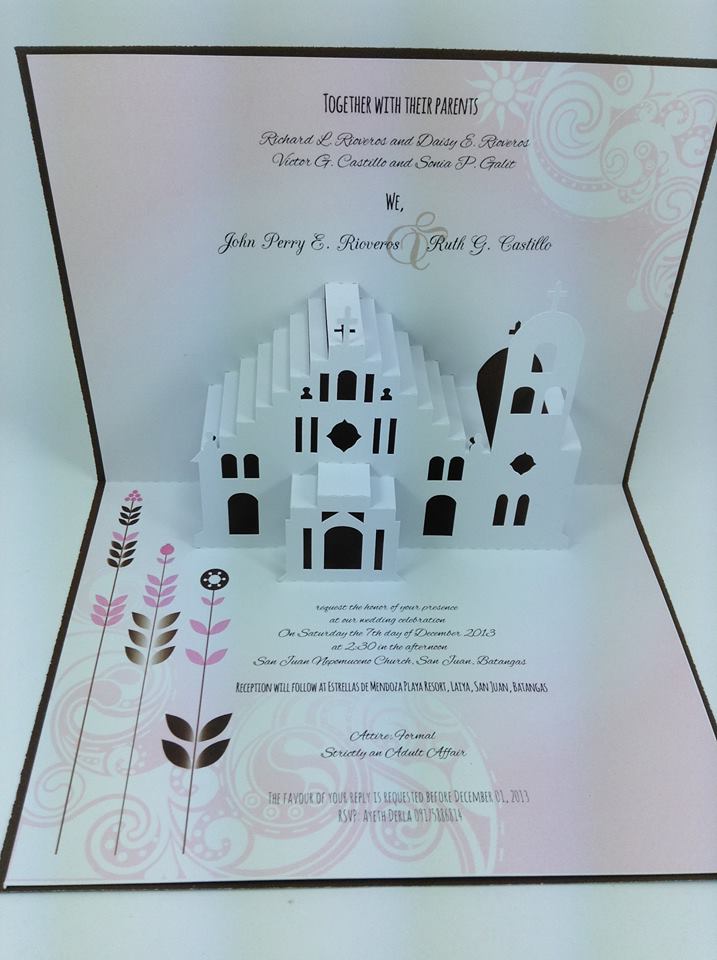 Wedding Pop Up Invitations | Pop Up Occasions